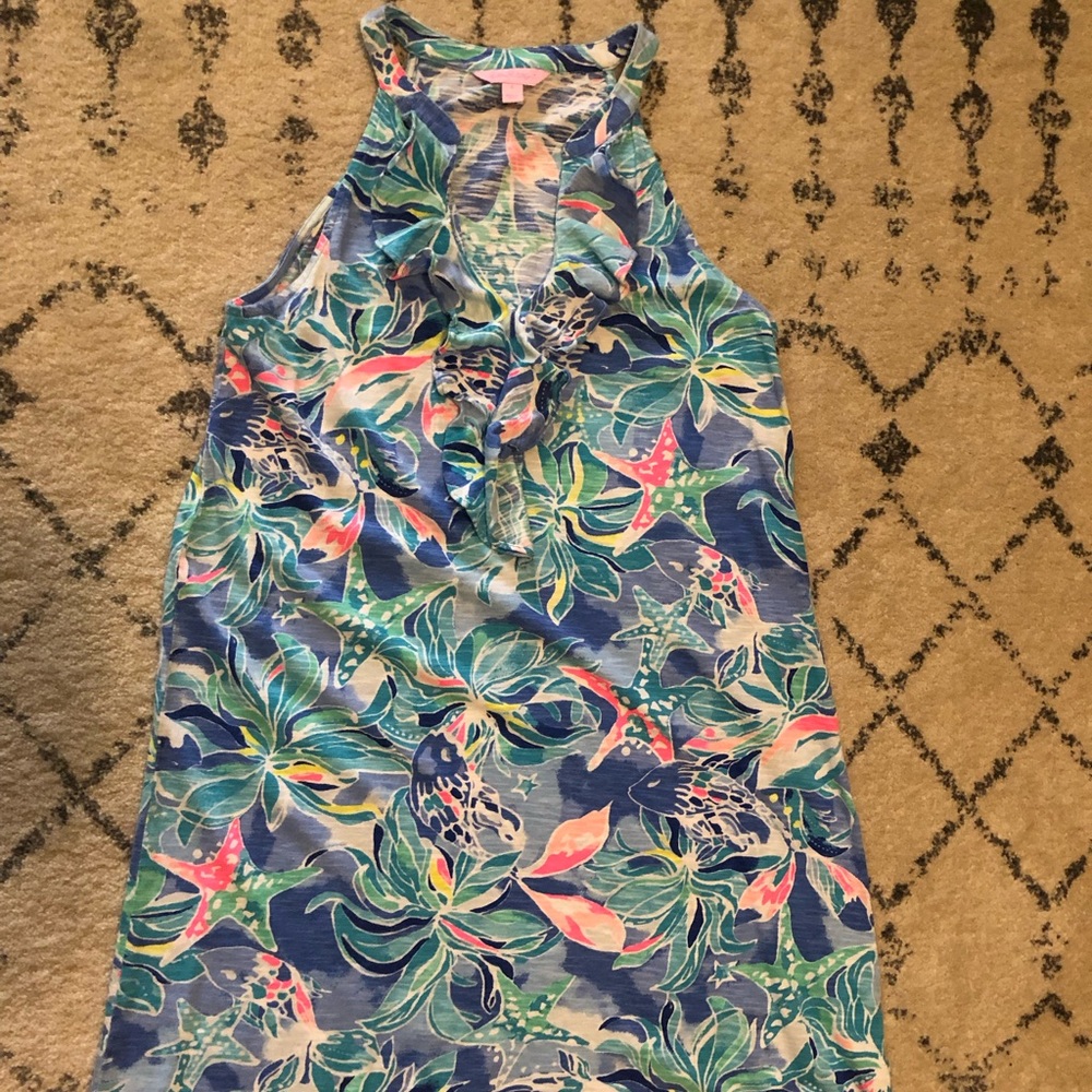 Lilly dress with ruffle detail